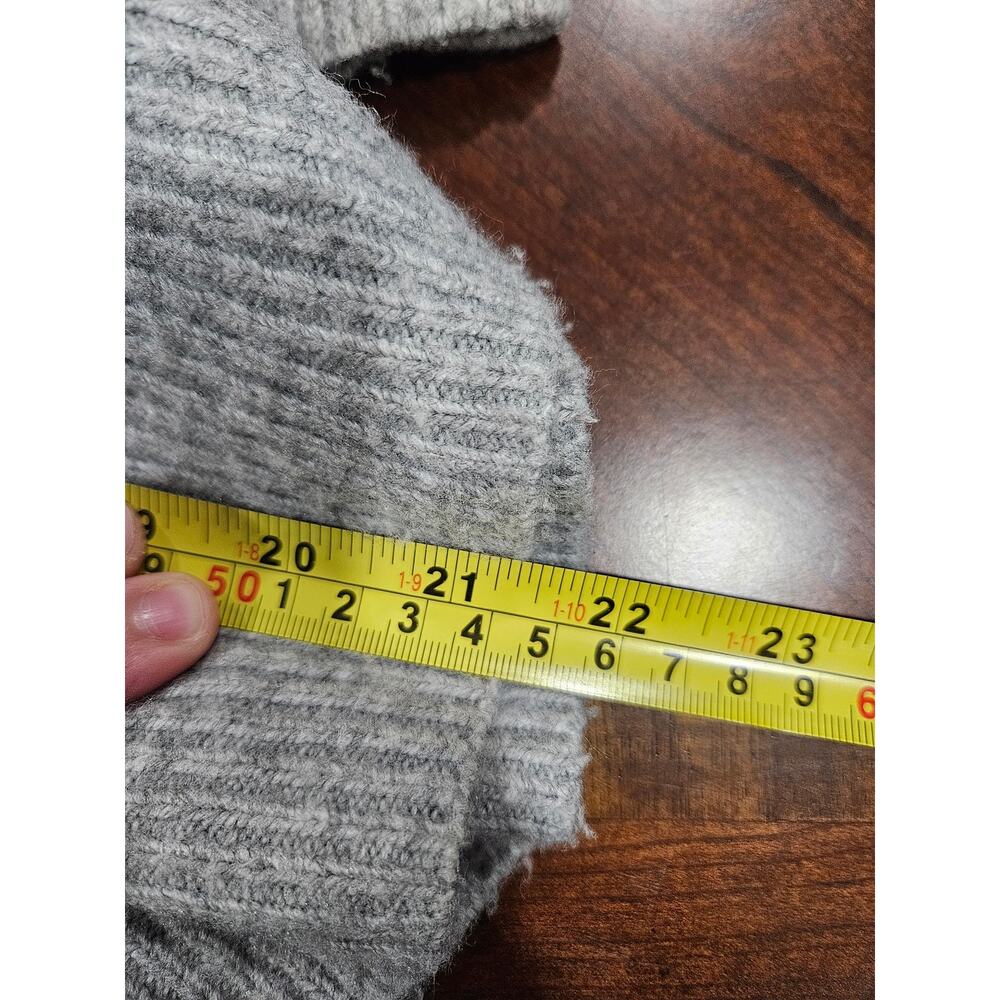 THML Anthropologie Camo Sweater Size M Gray Beige Brown Pullover - Picture 5 of 6